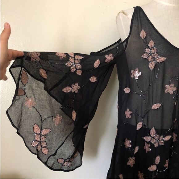 Free People Intimately Embodied Beaded Islander Embellished Slip Dress Size S - Picture 6 of 10